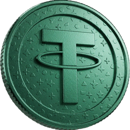 Gr&uuml;ne Tether-M&uuml;nze als Icon - USDT Auszahlung ohne Kursschwankungen bei Jack Casino